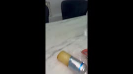 Failed attempt to pour frozen Redbull into a glass in Istanbul, Turkey