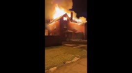 Fire breaks out after drone attack in Ryazan, Russia