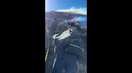 Firefighters battle Laguna Fire in Ventura, California, USA