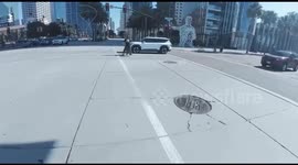 Person collides with car at San Diego intersection