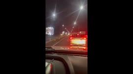 Coffins cause traffic on NLEX highway in Manila, Philippines