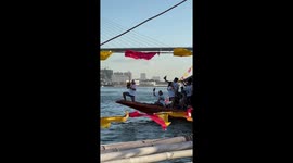 Santo Niño fiesta celebration on a boat turns lively in Cebu, Philippines