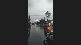 Electrical sparks cause fear among riders in Purwokerto, Indonesia