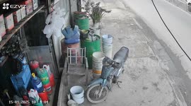 Truck hits house in Ho Chi Minh City, Vietnam