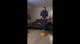 Person falls during stepping stones game in Lower Darwen, UK