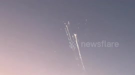 SpaceX Debris Clutters Sky In Flaming Showers