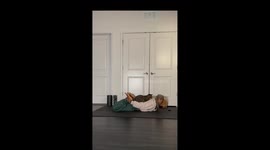 Clingy cat interrupts owner's yoga session in Atlanta, Georgia, USA