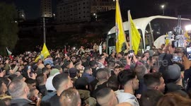 Palestinian prisoners freed by Israel arrive in Ramallah