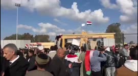 Egyptians rally near Rafah crossing against displacement of Palestinians