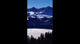 Snow-covered beauty of Xinjiang grassland
