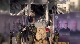 Palestine: Al-Qassam Brigades Transfer Two Israeli Hostages in Khan Yunis