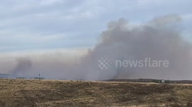 ongoing  Blue Hills Fire burning near Fritch Texas