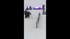 Snowboarding at The Grind Frost Festival