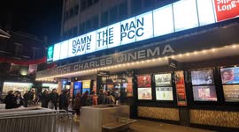 The Prince Charles Cinema in the West End of London continues its fight against corporate greed with a very apt sign