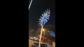 Eerie jellyfish-like streetlight spotted in China