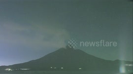 Sakurajima volcano eruption sends ash cloud soaring into sky