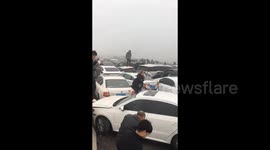 Over 100 vehicles involved in SHOCKING pile-up caused by thick fog in eastern China