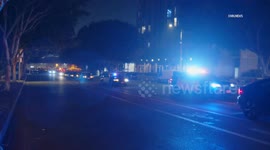 US, Los Angeles: Downtown LA Anti Immigration Enforcement Protest LAPD in Riot Gear Part 7
