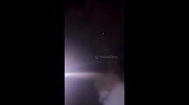 Firework stalls in the sky in Santo Domingo