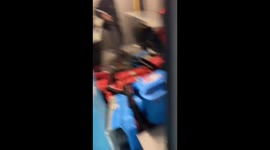 Man falls inside moving vehicle while rapping in Columbus, Ohio, USA
