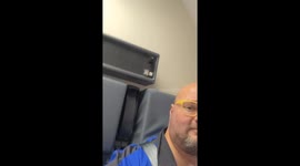 Turbulence somewhere over Florida during a summer storm on a Southwest Airlines flight.