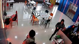 Man gets startled by ghost actor in Gansu, China