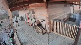 Man slips and falls while going downstairs in Tennessee, USA