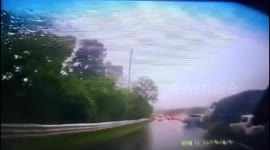 Out-of-control truck causes carnage as it crashes into 16 cars