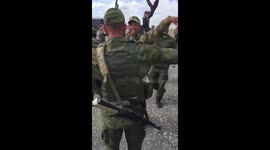 National dances of the military in Dagestan before being sent to the front!