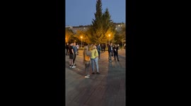 Participants of the rally against partial mobilization gathered on Lenin Square in Moscow