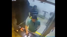 Irresponsible behavior of a man in a shooting range or a very dangerous selfie!
