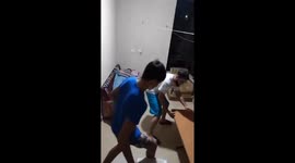 The boys pulled a prank on a sleeping friend with a sudden game of cards!