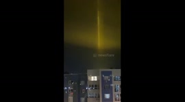 Luminous pillars appeared in the sky over Belgorod