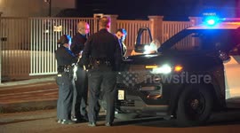 US, Los Angeles: Tujunga LAPD Investigates Homicide Shooting Suspect Arrested Part 2