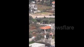 Israeli forces force Palestinians to leave their homes in Tamun town, south of Tubas