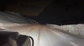 US: Black Ice and Slushy Roads Challenge Drivers in Cottonwood Canyons