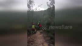 Spain: Dramatic Rescue of Injured Cyclist in Artana Captured on Video