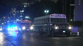 US, Los Angeles: Los Angeles LAPD Confronting Second Day of Anti Immigration Protests