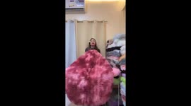 TikTok live stream seller tumbles from chair while hawking products
