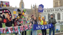 Protesters Demand Urgent Action for Warm Homes in Parliament Square