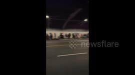 US: Anti-ICE Protesters Kettled In Tunnel In Downtown LA