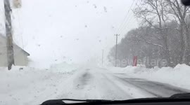Record snowfall hits Japan's Hokkaido