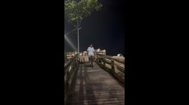 Man Loses Balance On Bicycle Handlebars