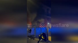 Italy: Underground Garage Blaze Forces Evacuation of 18 Families in Bari