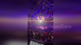 Canadian basketball fans boo US national anthem amid Trump tariff war