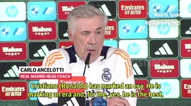 Birthday boy Cristiano Ronaldo 'the best ever' for Carlo Ancelotti, who claims England referees lead the way