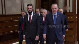 Turkish, Syrian presidents discuss security, economic cooperation