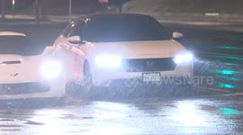 US, Los Angeles: San Fernando Valley Rain Begins To Fall Part 2