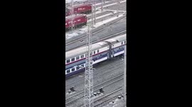 Double-decker train delights passengers in Chongqing, China