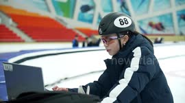 Kazakhstan short-track speedskating team optimistic about upcoming Harbin Asian Winter Games